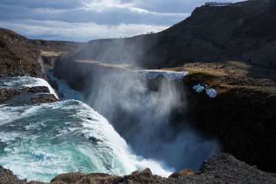 View of waterfall