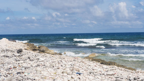 Scenic view of sea against sky