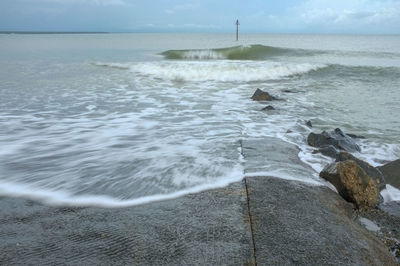 Scenic view of sea against sky