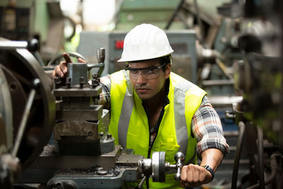 Man working at factory