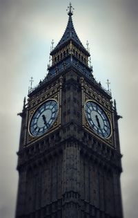 Low angle view of clock tower