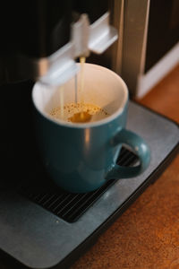 Close-up of coffee on table