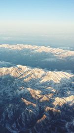 Scenic view of snow covered landscape