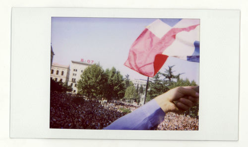 Cropped image of woman holding hands