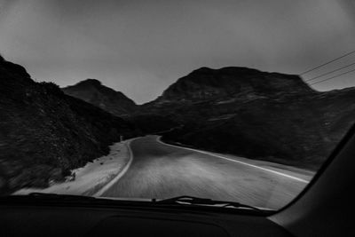 Road passing through landscape