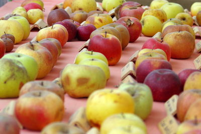 Full frame shot of apples