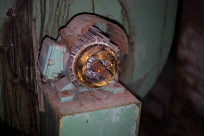 Close-up of rusty metal