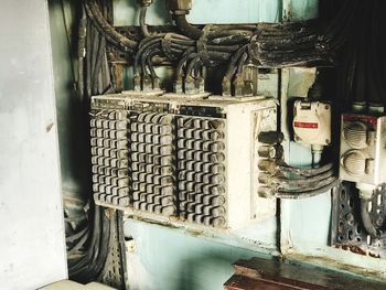 Interior of old abandoned factory