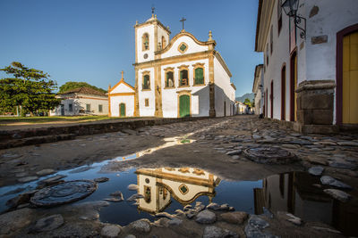 View of historic building against sky