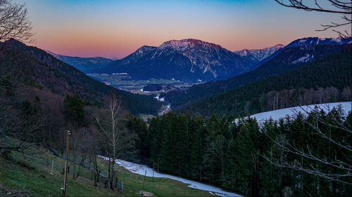 View from the steinbergalm by ruhpolding / chiemgau