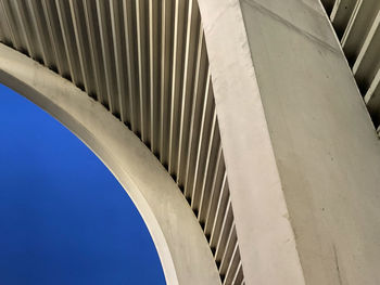 Low angle view of staircase against building