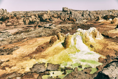 View of rock formations