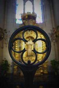 Close-up of illuminated lamp