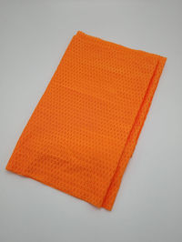 High angle view of orange against white background