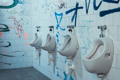 Panoramic view of bathroom