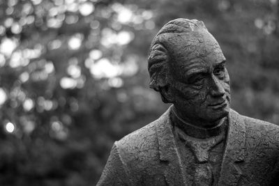 Close-up of statue against blurred background
