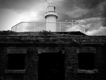 Low angle view of building against sky