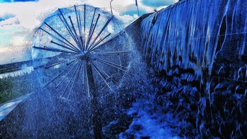 Close-up of ferris wheel