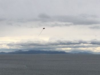 Scenic view of landscape against cloudy sky