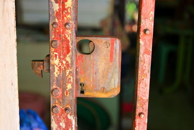 Close-up of rusty metal