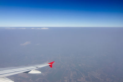 Airplane flying in sky