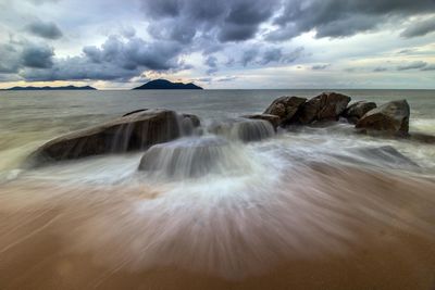 Scenic view of sea against sky