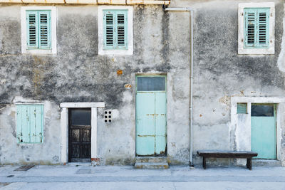 Exterior of residential building