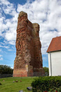 Low angle view of old building