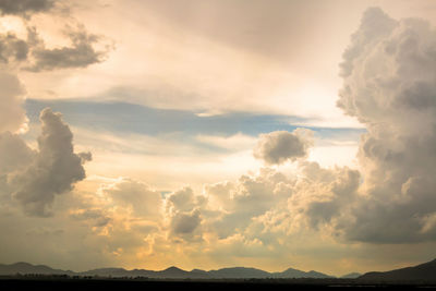 Scenic view of sky during sunset