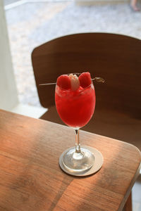 Close-up of drink on table