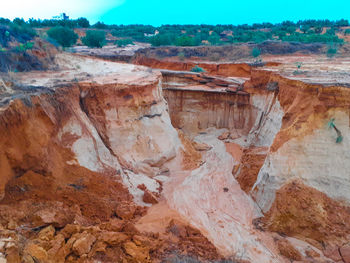 View of rock formations