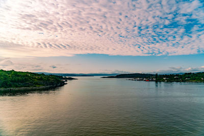 Scenic view of river against sky