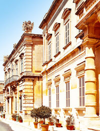 Low angle view of building against sky