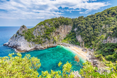 Scenic view of sea against sky