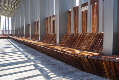 View of empty chairs in room