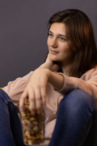 Portrait of a smiling young woman