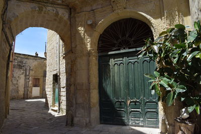 Entrance of old building