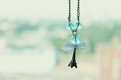 Close-up of hanging outdoors