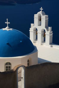 View of church against blue sky