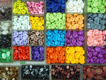 Full frame shot of colorful market