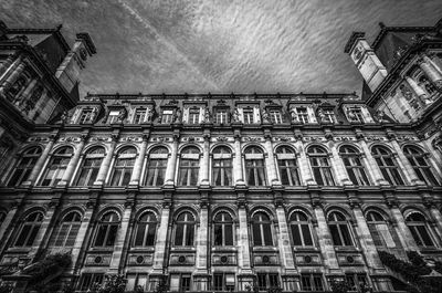 Low angle view of historical building