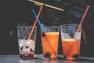 Close-up of drink in glass