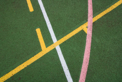 Directly above shot of sports field