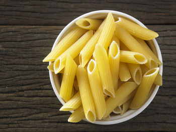 Close-up of spaghetti pasta on table