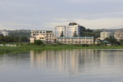 Buildings in water