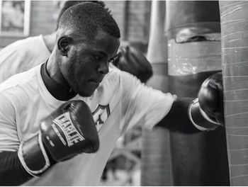 Close-up portrait of a man