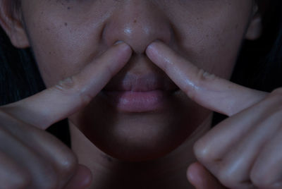 Close-up of hands