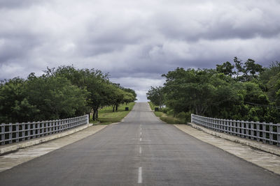 Empty road around reserves in south africa
