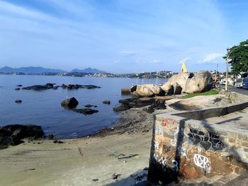 Scenic view of sea against sky