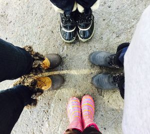 Low section of person standing on ground